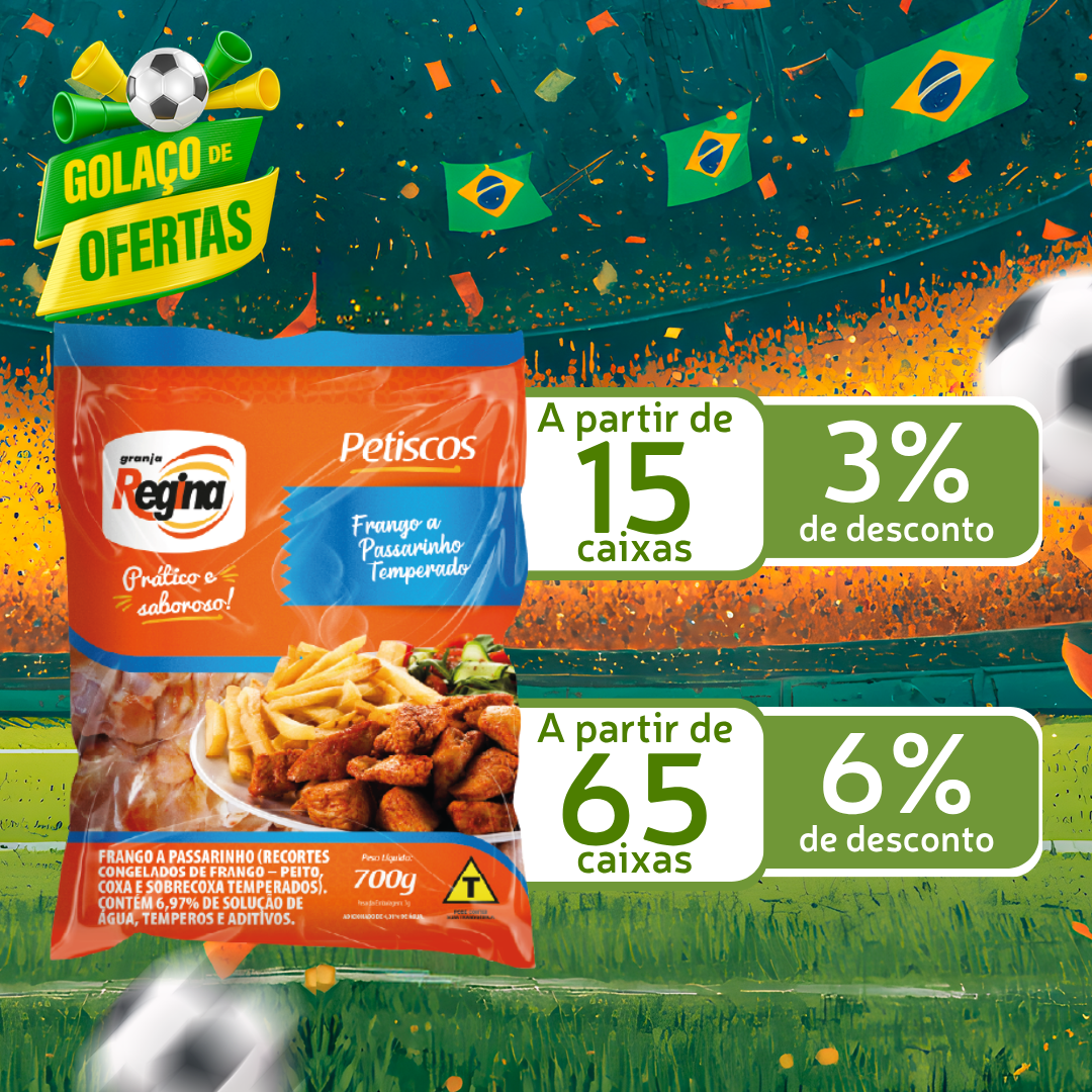 Frango a Passarinho Cong 700g - Granja Regina